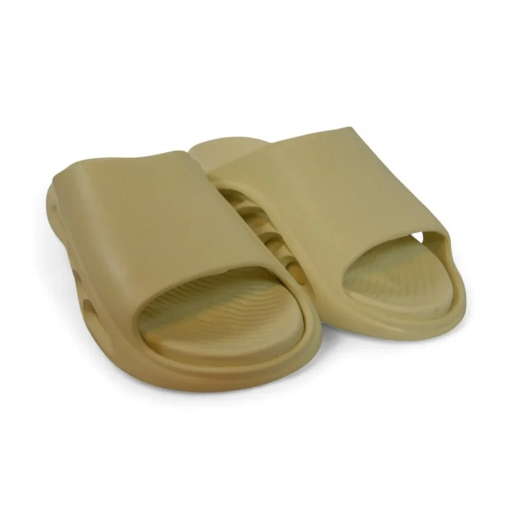 Men's Beige Cloud Slide Sandals Lightweight Foam Comfort Slippers Size 12 NWT